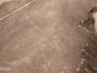Nazca, geoglyf zobrazující kolibříka