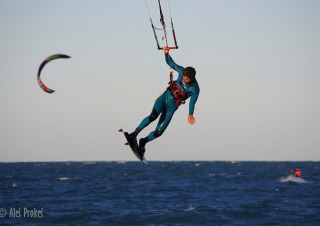 Kitesurfing na pobřeží Atlantického oceánu