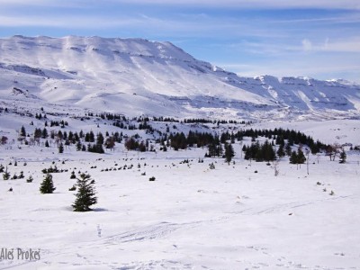 Lyžařské středisko Cedars na svazích Džabal Makmel