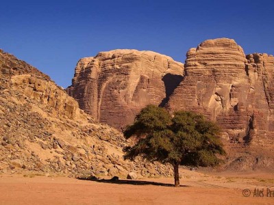 Poušť Wadi Rum