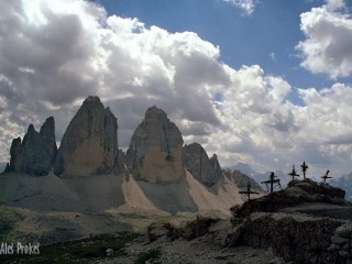 Dolomity, Tři štíty Lavaredské (Drei Zinnen, Tre Cime di Lavaredo)