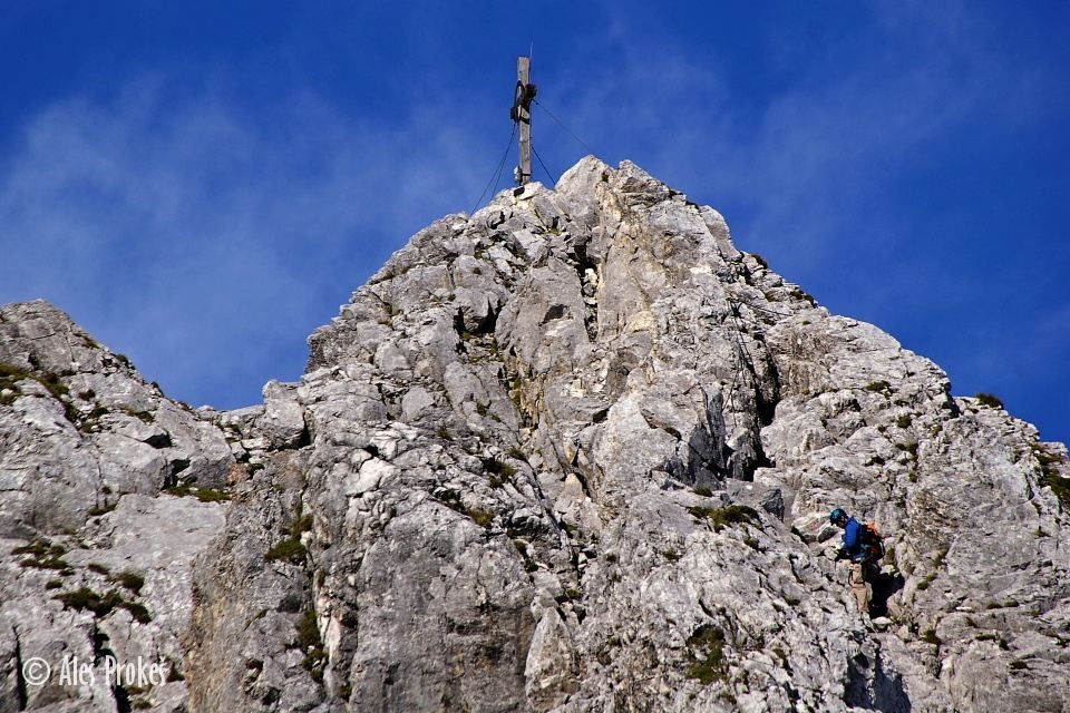 Vrchol Seegrubenspitze (2435 m), Tyrolsko
