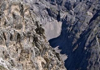 Vrchol Gleirschspitze (2317 m), Nordkette, Tyrolsko