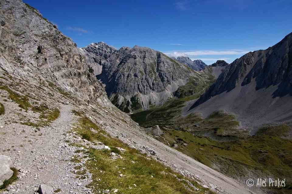Pod vrcholem Südliches Gleierschtaler Brandjoch, Nordkete