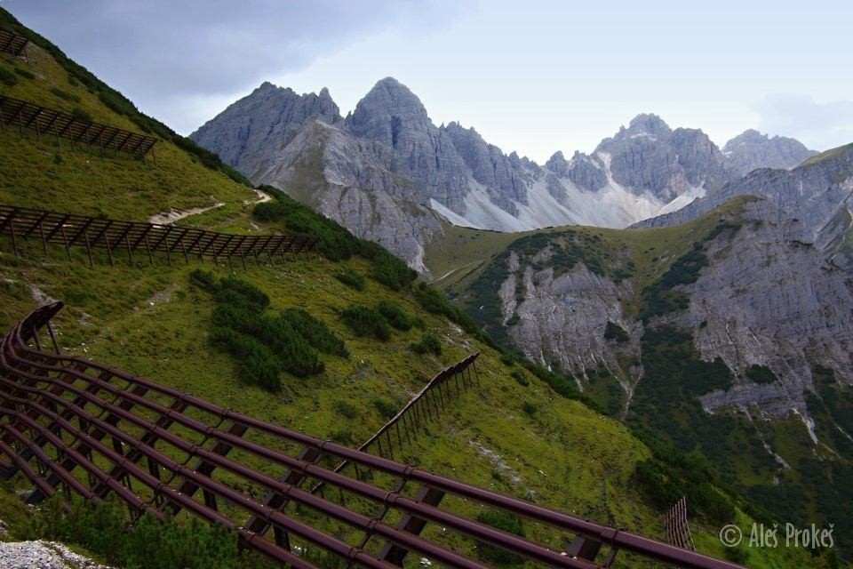 Marchreisenspitze (2620 m), Ampferstain (2556 m), Marchreisenspitze (2571 m), oblast Axamer