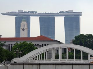 Singapur pohled na Marina Bay Sands