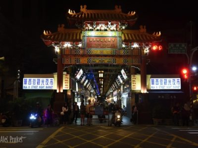 Hadí alej, večerní tržiště, Taipei