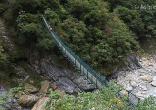 Národní park Taroko, visutý most