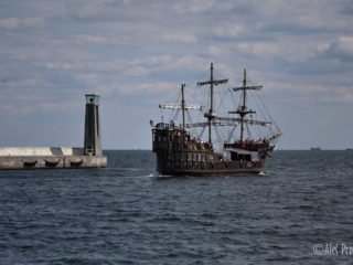 Výletní loď v přístavu Gdyně