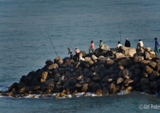 Molo v Perském zálivu u Ras Al Khaimah
