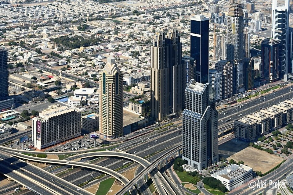 Dubaj, pohled z Burj Khalify