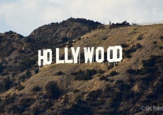 Nápis Holywood, pohled od observatoře Griffith