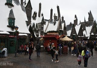 Maketa Bradavic Universal Studios Hollywood (z filmu Harry Potter)