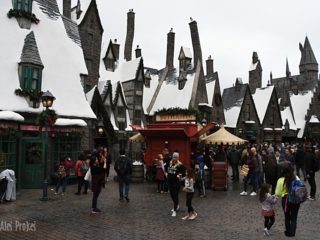 Maketa Bradavic Universal Studios Hollywood (z filmu Harry Potter)