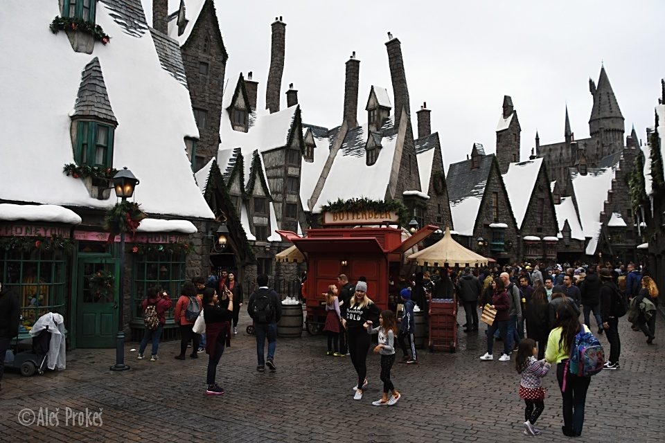 Maketa Bradavic Universal Studios Hollywood (z filmu Harry Potter)