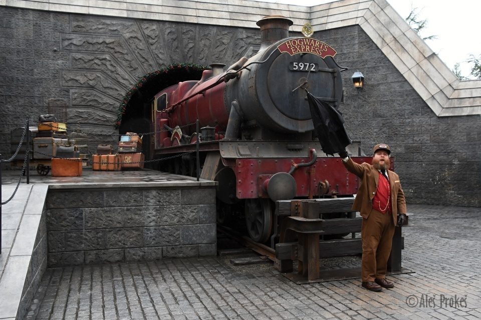 Bradavický expres Universal Studios Hollywood (z filmu Harry Potter)