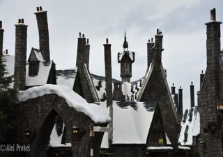 Maketa Bradavic Universal Studios Hollywood (z filmu Harry Potter)
