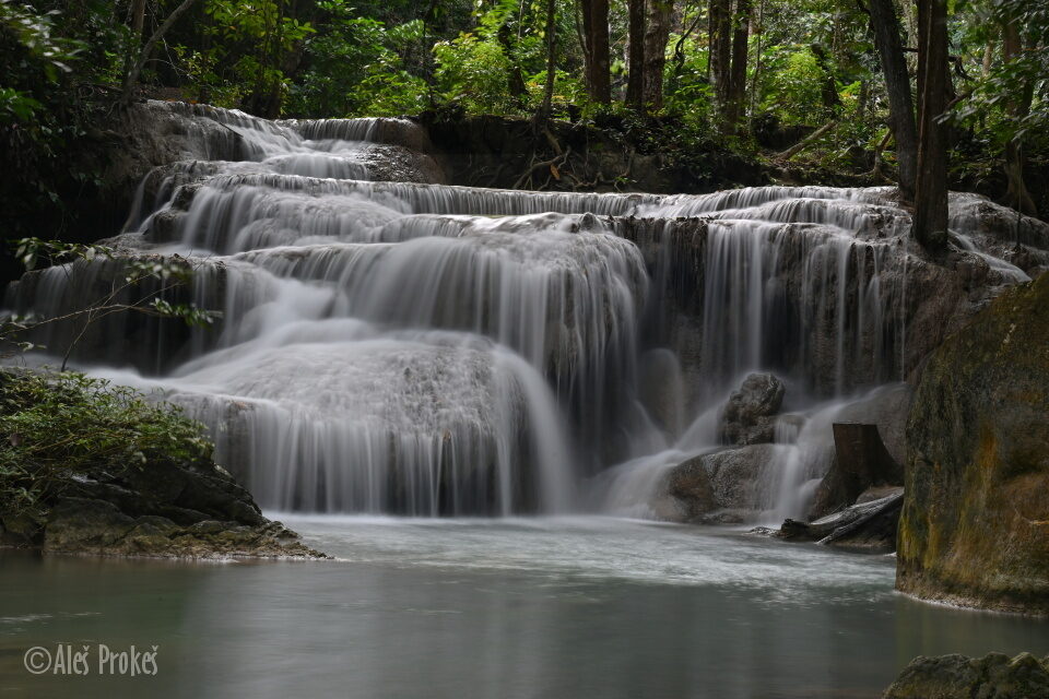 Národní park Erawan, vodopád úroveň 2